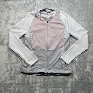 Nike Golf Hyperadapt Aerolayer Jacket Womens Small Grey Burgandy Lightweight